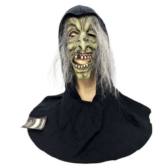 Green Witch Halloween Mask Cinema Secrets VTG Y2K NWT - Picture 3 of 13